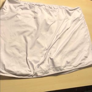 White running skort
